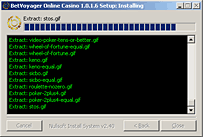 Once the installation is complete, BetVoyager online casino will